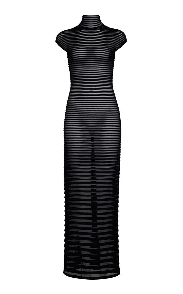 moda operandi knit dress Moda Operandi Mach & Mach Tri-Bow Adorned Ribbed Knit Mini Dress 685.00