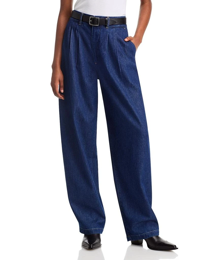 FRAME The Tapered Trouser High Rise Jeans in Rinse 1