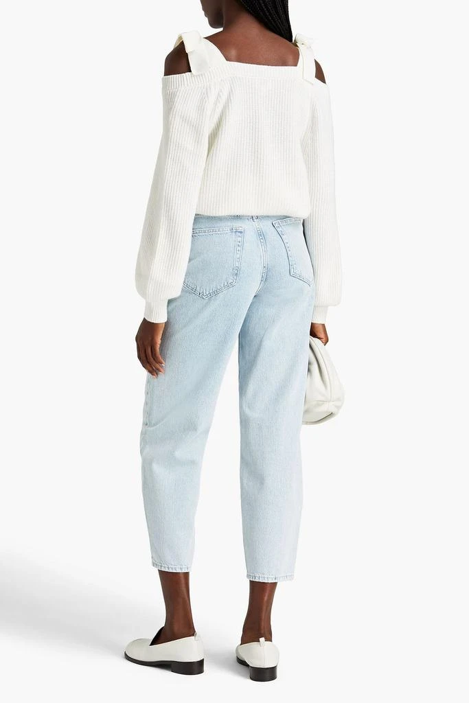 FRAME Cropped high-rise tapered jeans 3