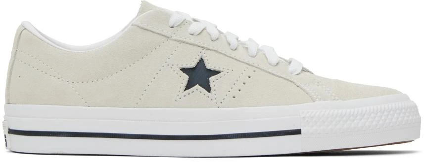 Converse Beige One Star Pro Sneakers 1