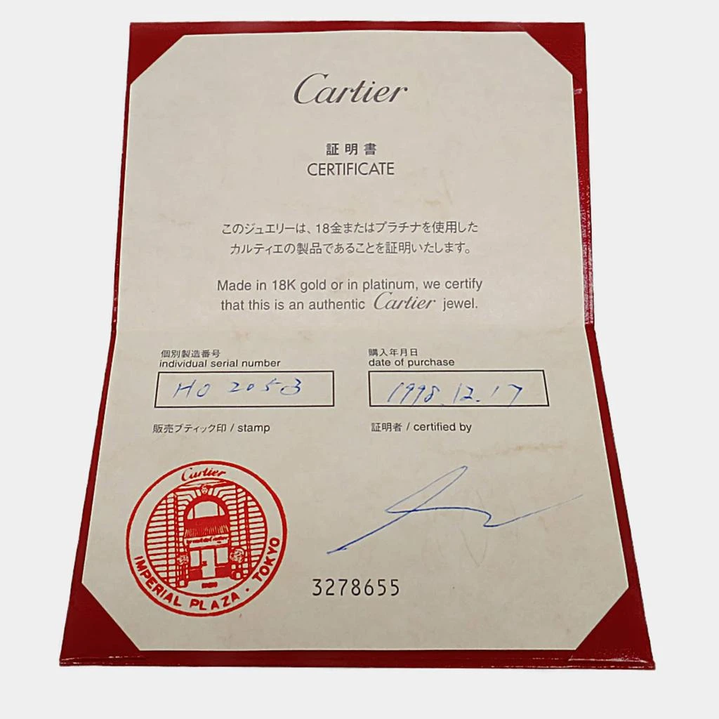 Cartier Cartier 18K White Gold Love Band Ring EU 51 10