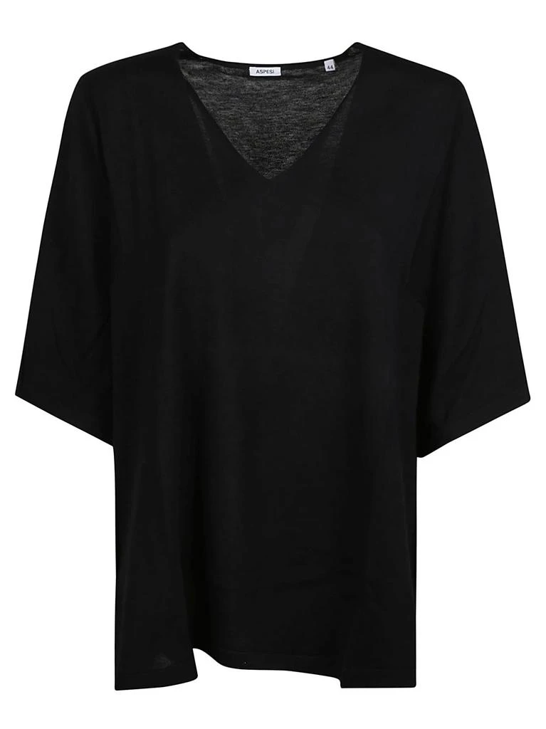 ASPESI V-neck Oversized Top 1