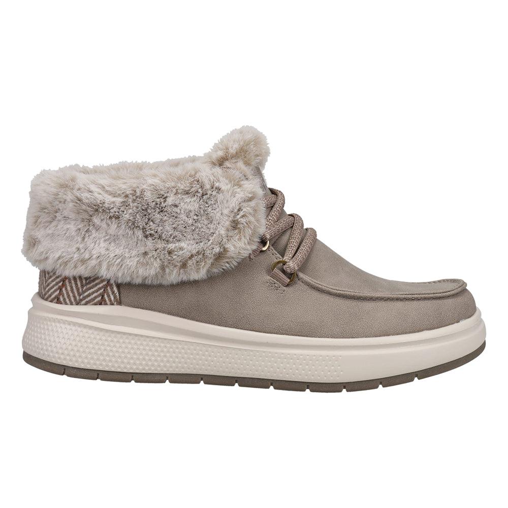 SKECHERS Skipper Wave Cozy Queen Round Toe Lace Up Booties