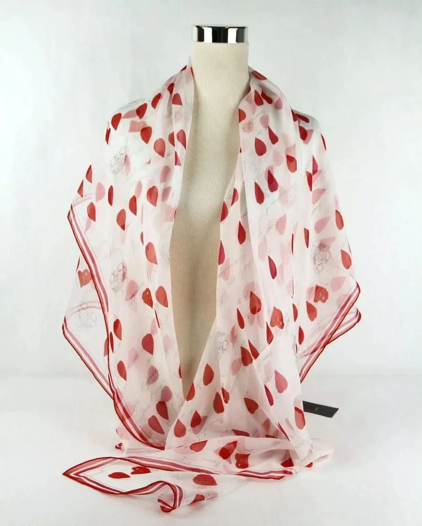 Alexander McQueen Alexander McQueen Chiffon Silk Petal Skull Print Shawl 4