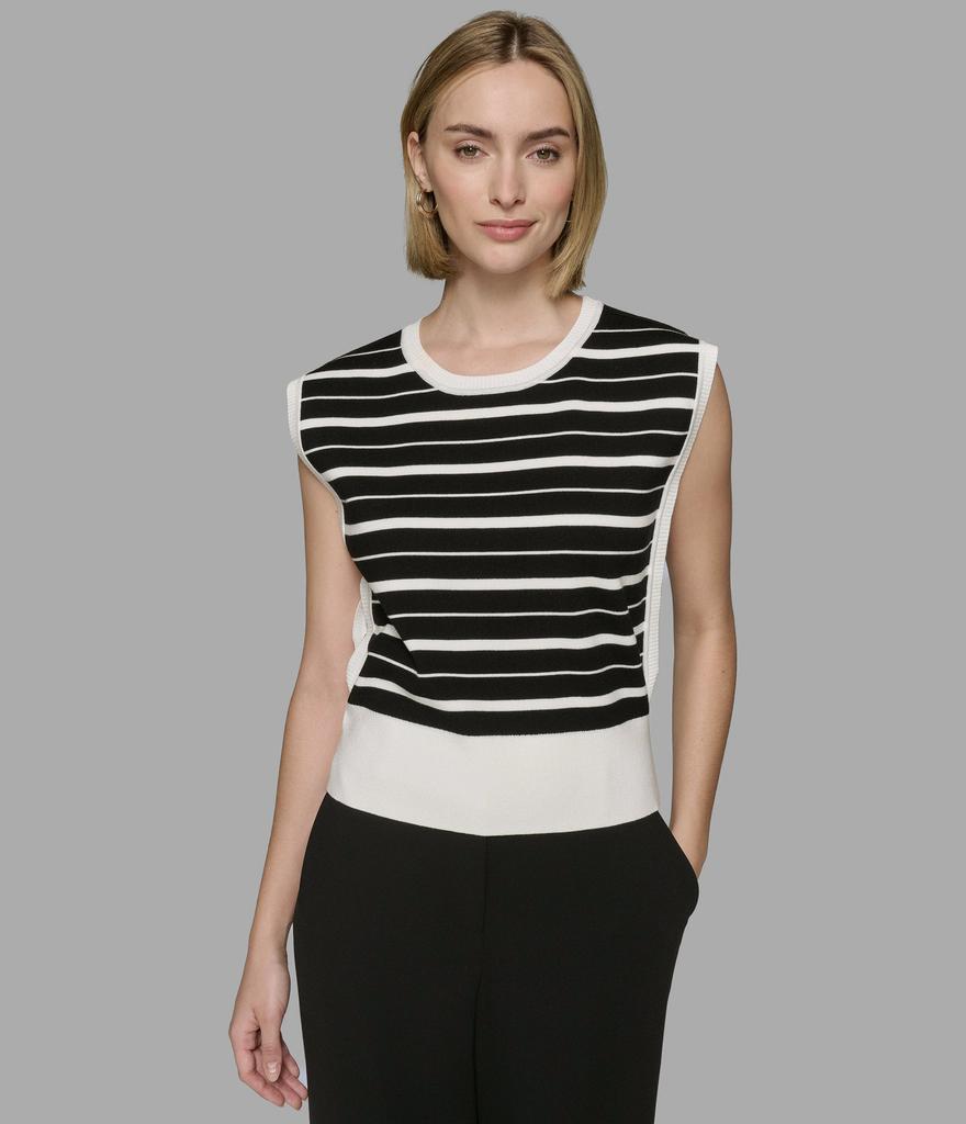 Karl Lagerfeld Paris STRIPED SWEATER VEST