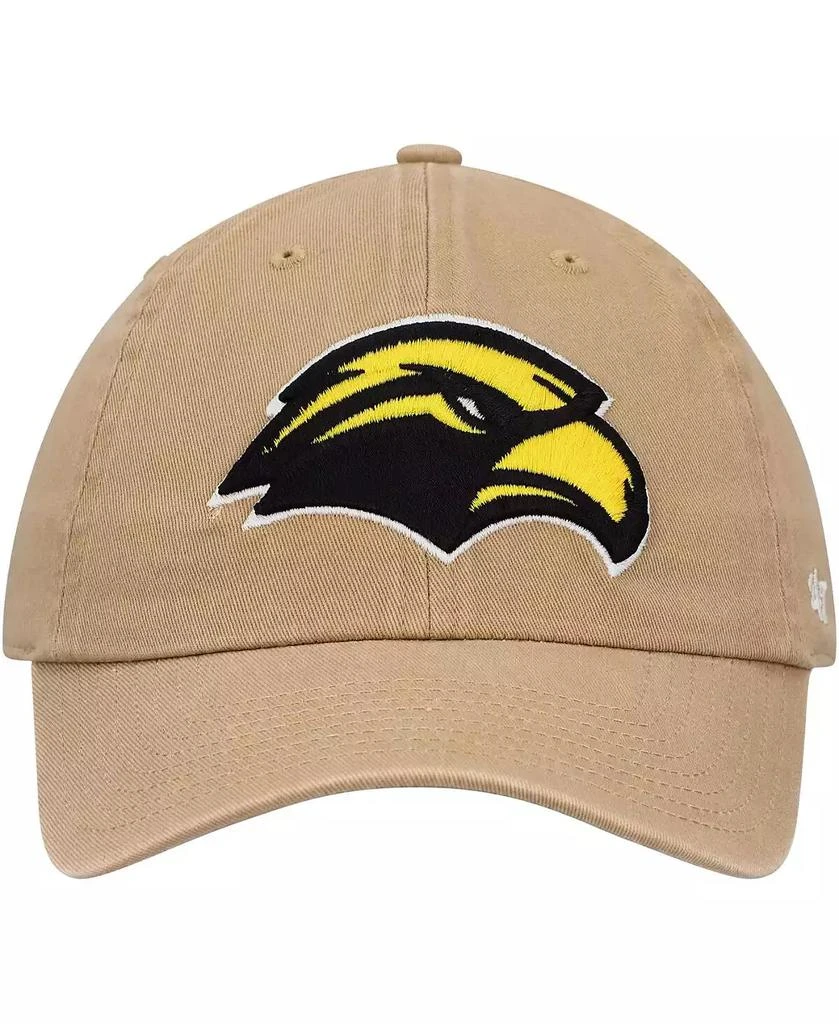 47 Brand Men
s Khaki Southern Miss Golden Eagles Clean Up Adjustable Hat 3