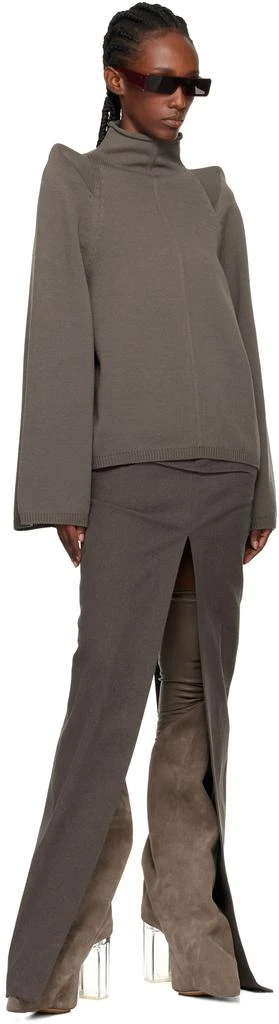 Rick Owens Gray Concordians Con Turtleneck 4