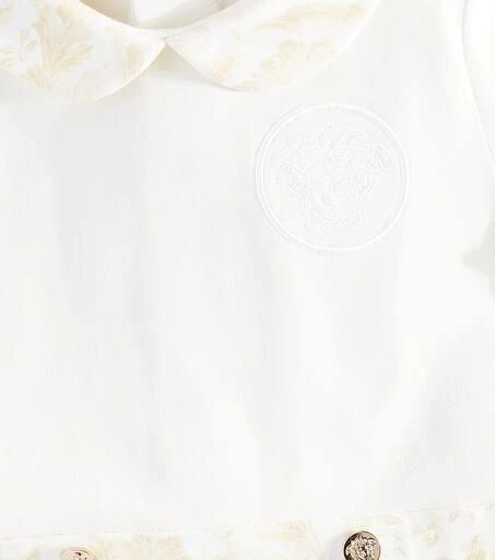 Versace Baby Barocco cotton-blend jersey onesie 3