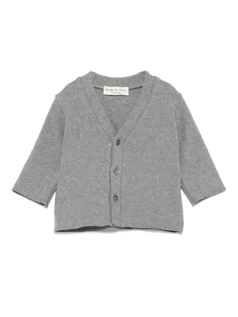 BABE & TESS Gray Cardigan Baby Boy