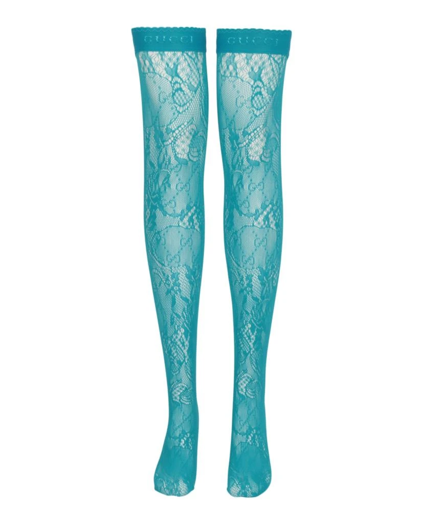 Gucci Thigh-High Lace Pattern Socks 1