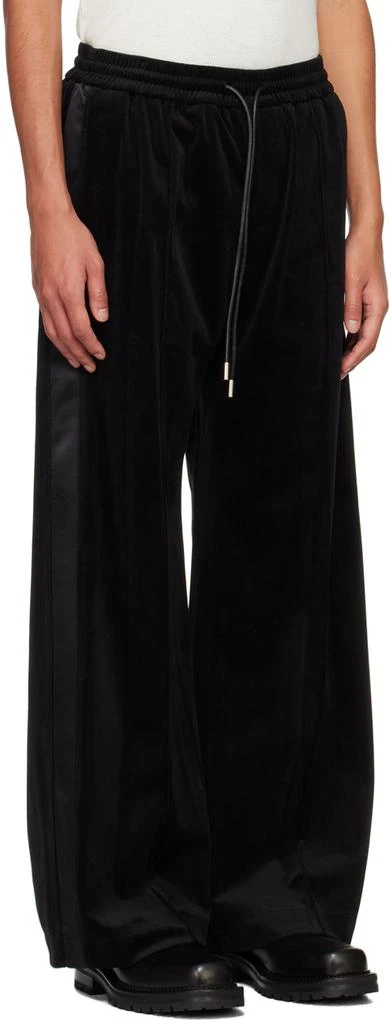 System Black Velvet Tuxedo Sweatpants 2