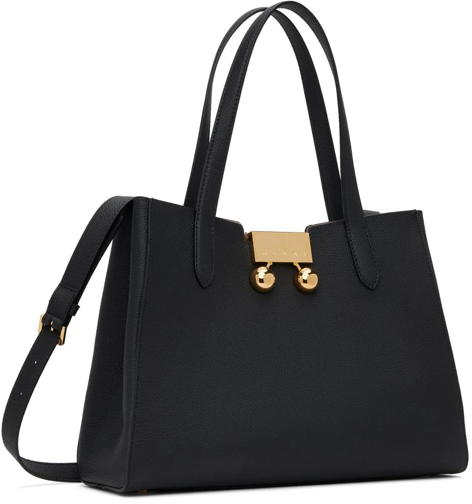Marni Black Leather Trunkaroo Small Tote 2