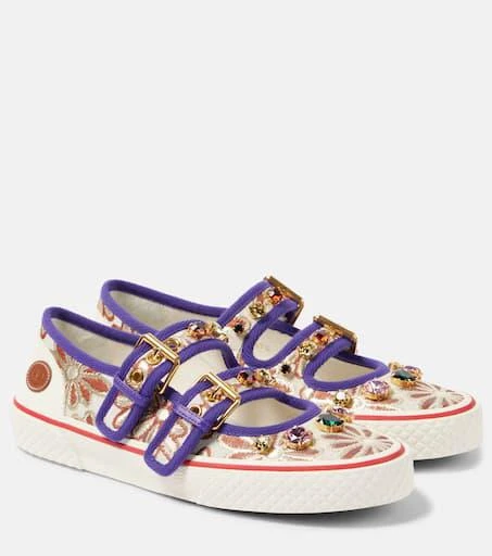 Valentino Dollyboard floral Mary Jane sneakers 1
