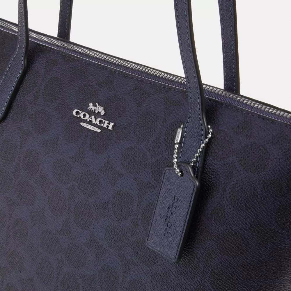 Coach Fiona Zip Tote Bag In Signature Canvas 7