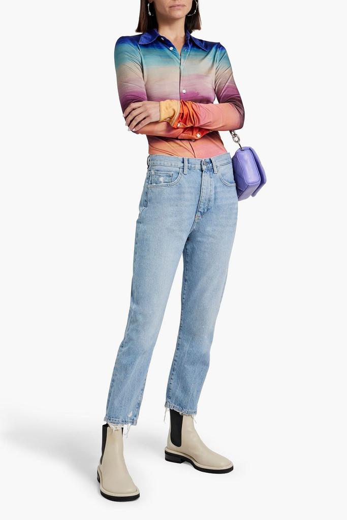 DL1961 Lela distressed high-rise skinny jeans