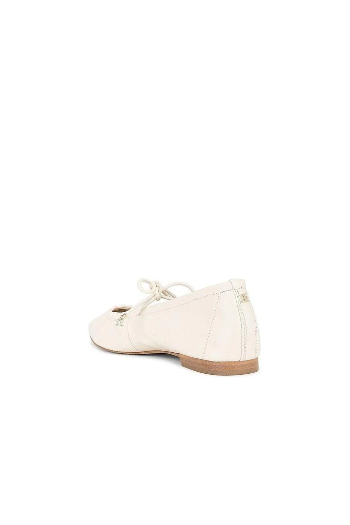 Sam Edelman Bri J1313L2100 Women's Modern Ivory Leather Ballet Flat Shoes FZP034 (Ivory,8) 5