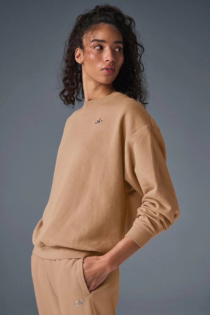 Alo Accolade Crew Neck Pullover - Toasted Almond 3