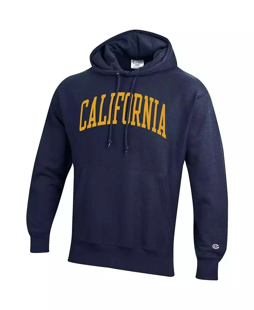 Champion Men's Navy Cal Bears Team Arch Reverse Weave Pullover Hoodie 3