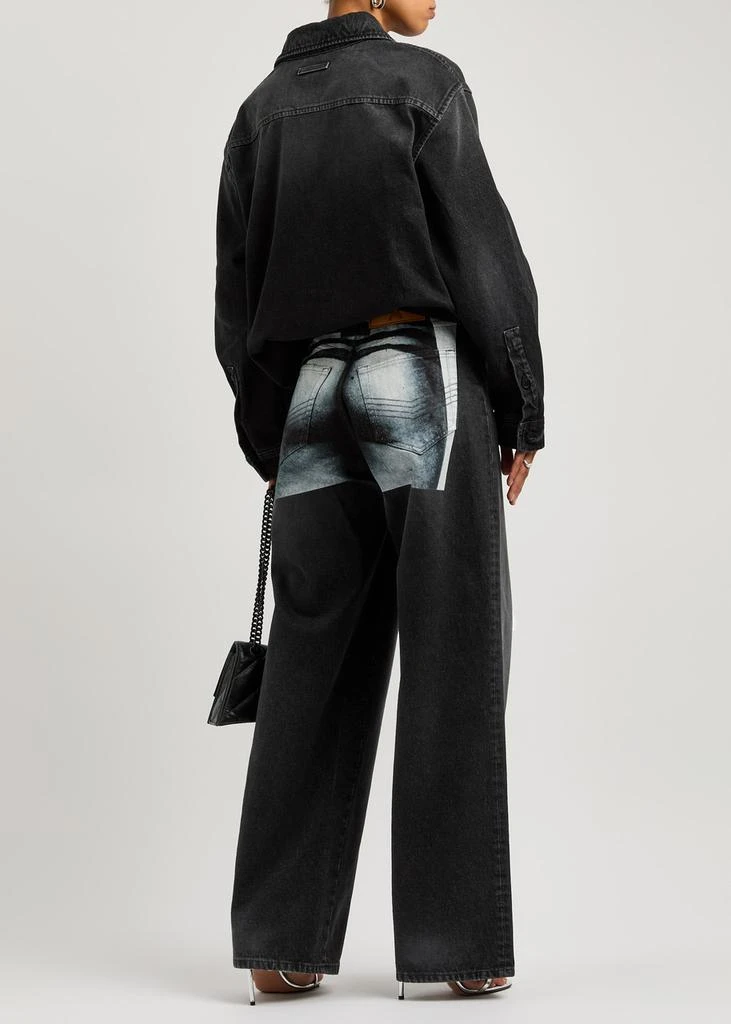 Jean Paul Gaultier Body Mariniére printed wide-leg jeans 4