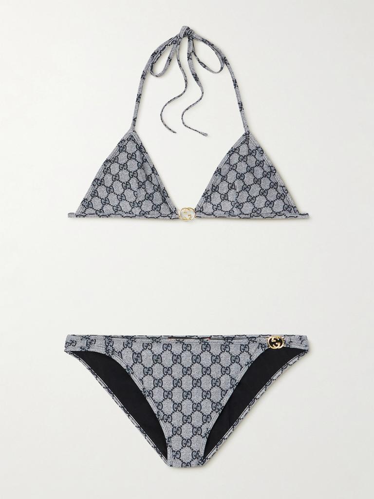 GUCCI★素敵！Embroidered tulle triangle bra and briefs set GUCCI Embroidered tulle triangle bra and briefs set | THE OUTNET
