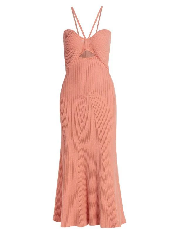 Anna Quan Galina Rib-Knit Midi-Dress 6