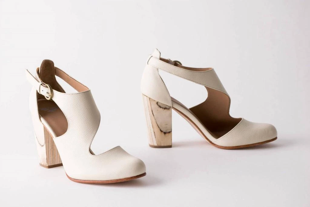 Fortress of Inca Luna Naya Heel In Pebbled Ivory 1