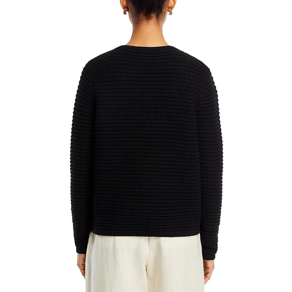 Sioni Womens Ribbed Knit Button-Down Cardigan Sweater 2