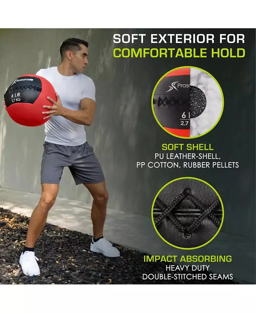ProsourceFit Soft Medicine Ball, 6lb 5