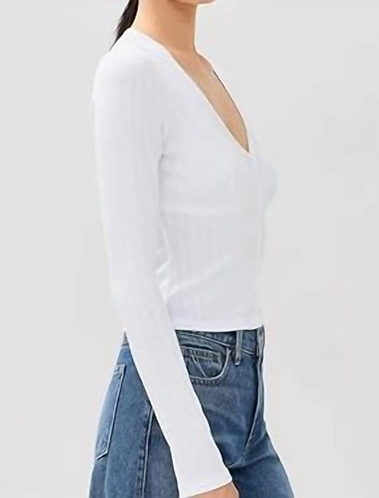 Good American Good American - Pointelle Cardigan 3