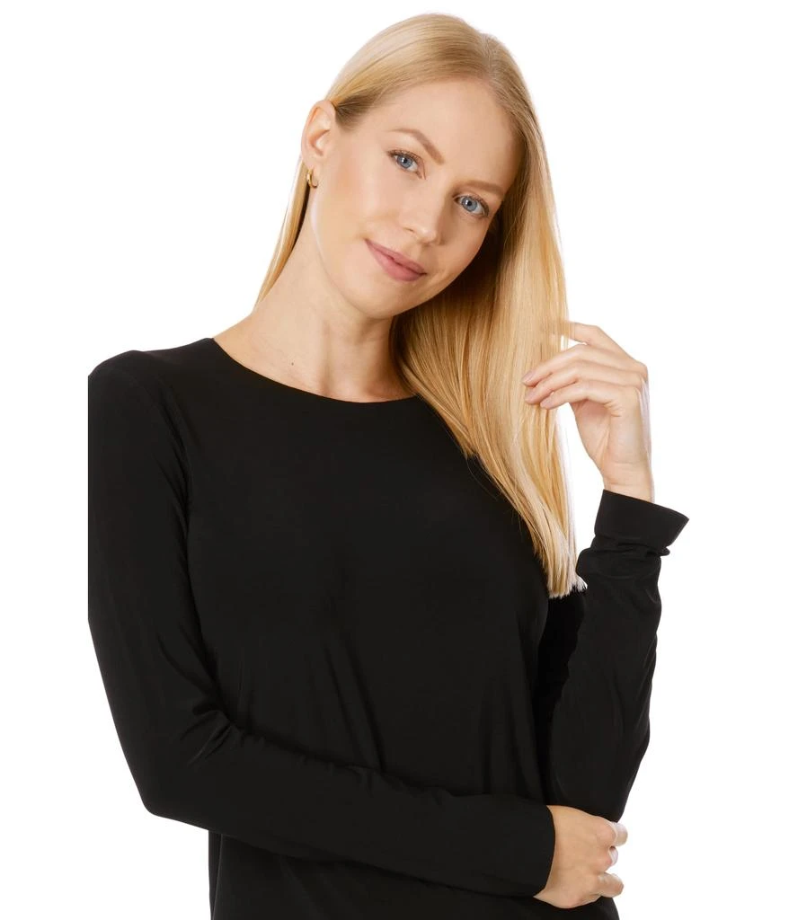 Norma Kamali Long Sleeve Crew Top 3