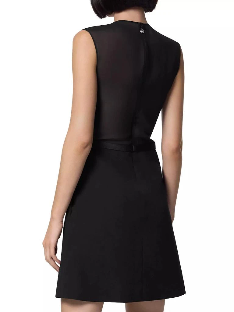 Versace Georgette Medusa Belted Minidress 3