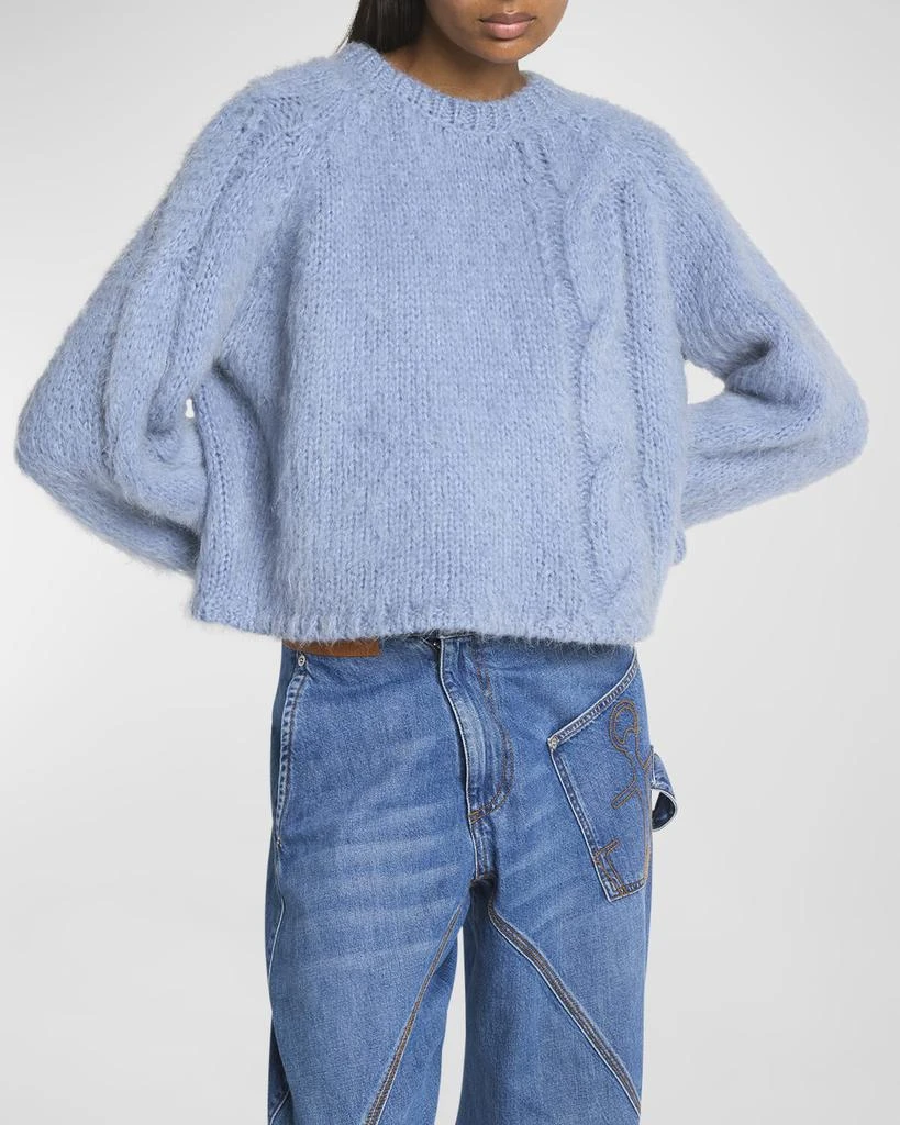 JW Anderson Cropped Cable Mohair Sweater 5