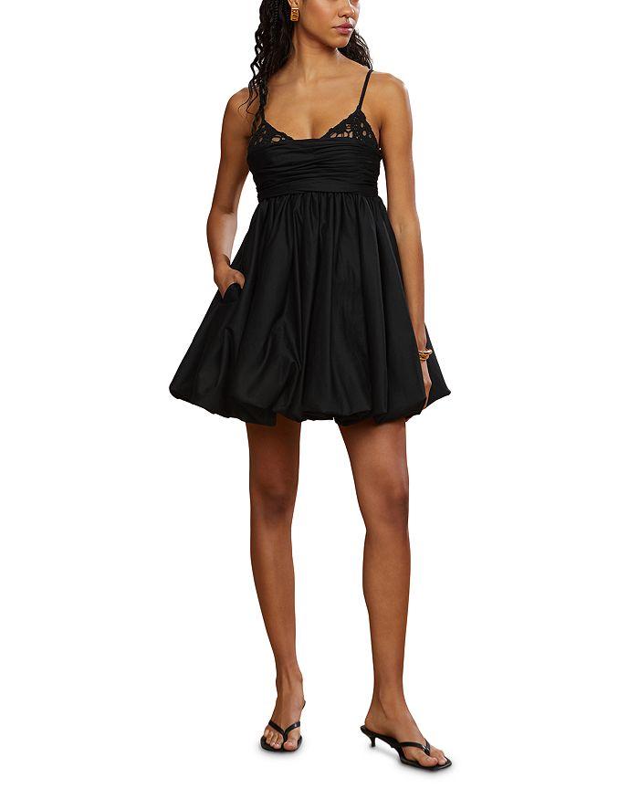 AMUR Alexa Bubble Hem Mini Dress