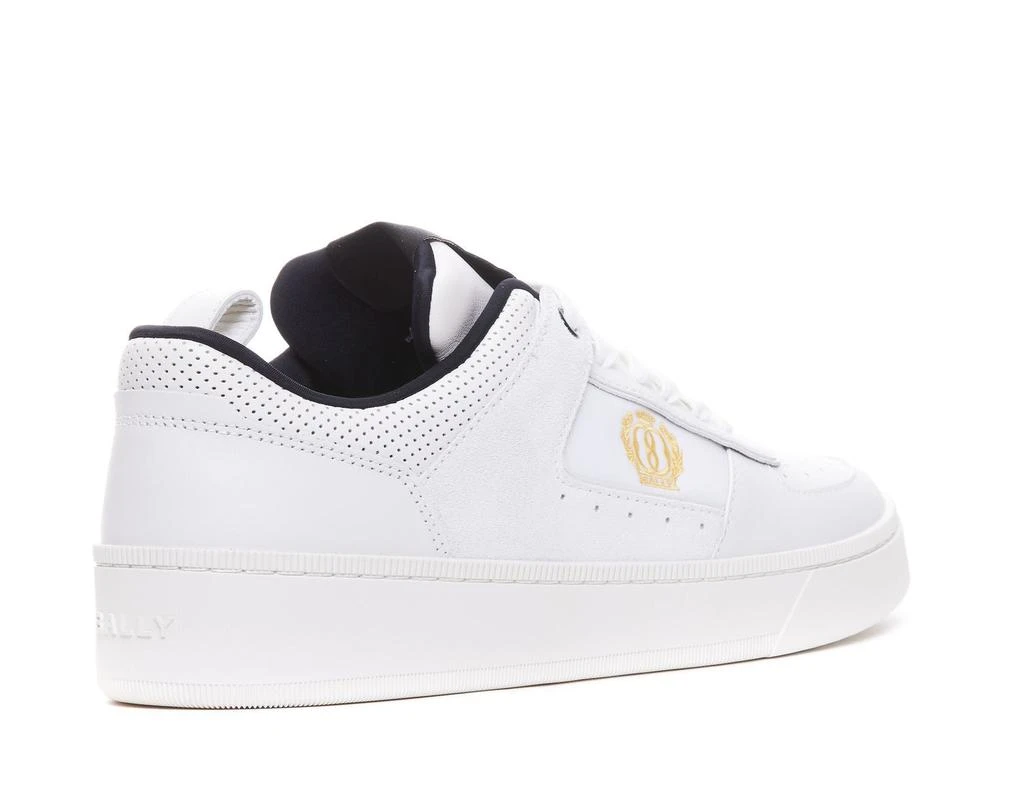 Bally Bally White And Black Leather Raise Sneakers 2
