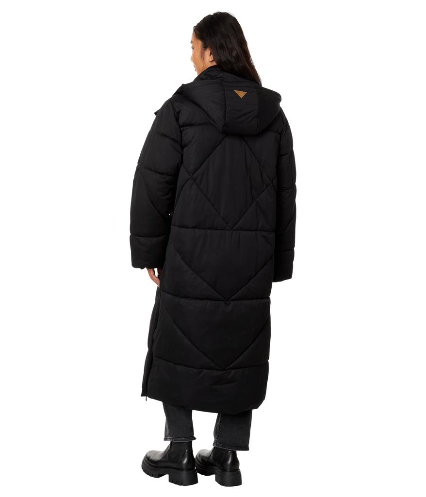 Avec Les Filles Coat Hooded Maxi Puffer