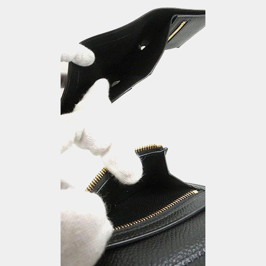 Hermes Hermes Black Leather Bearn Mini Wallet 5