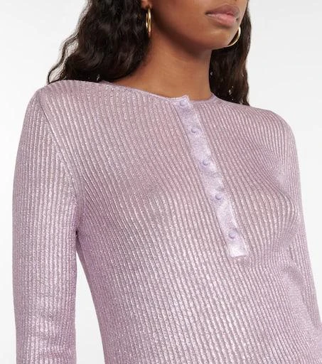Tom Ford Ribbed cashmere and silk top 4