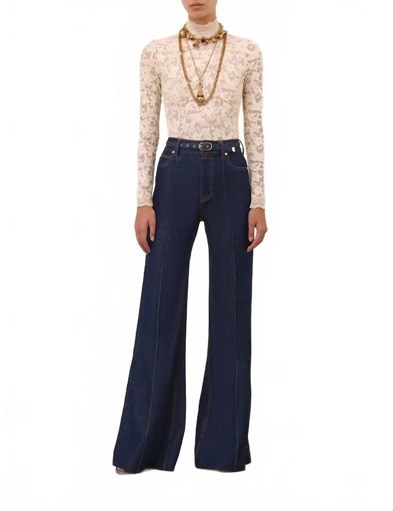 Zimmermann Wide Leg Jean In Ink 1