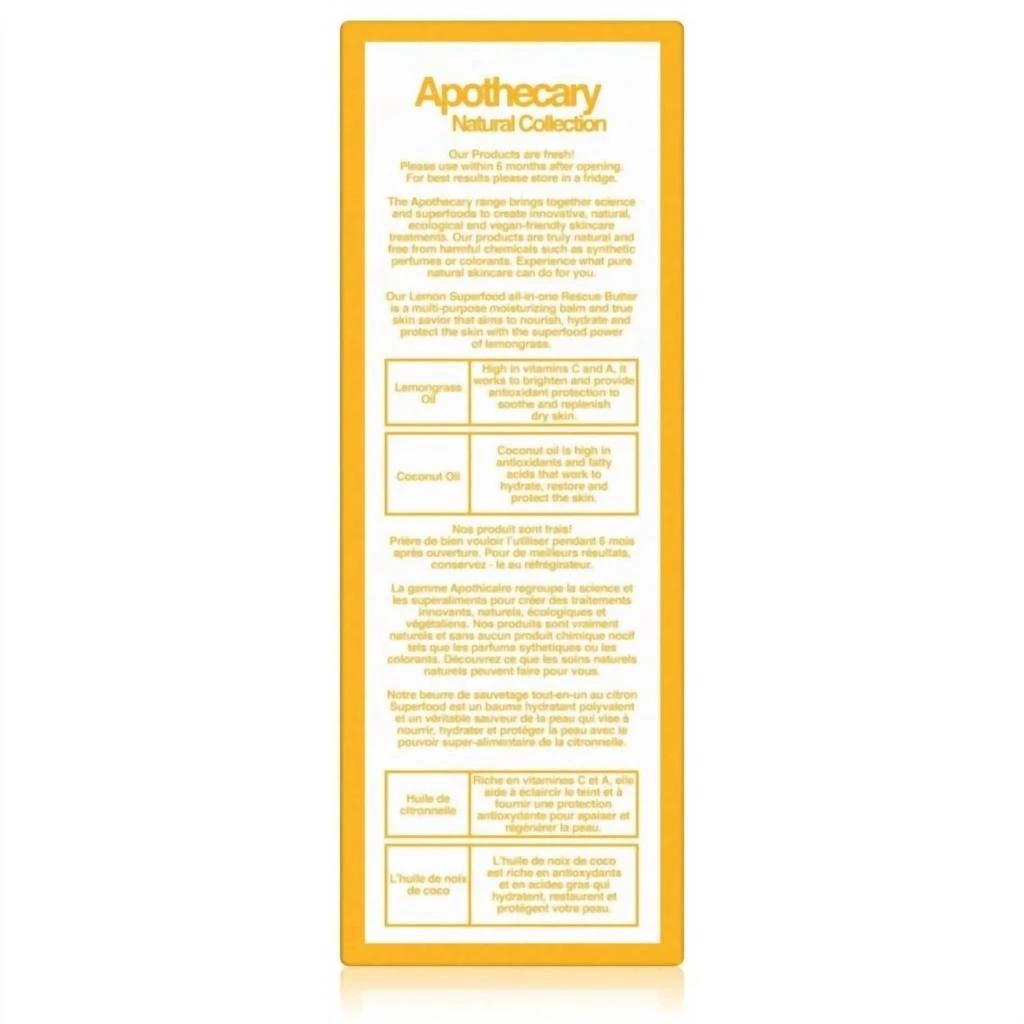 Dr. Botanicals Dr. Botanicals - Lemon Superfood all-in-one Rescue Butter 50mL 4