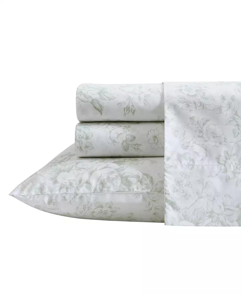 Laura Ashley 200-Thread Cotton 4 -Pc. Sheet Set