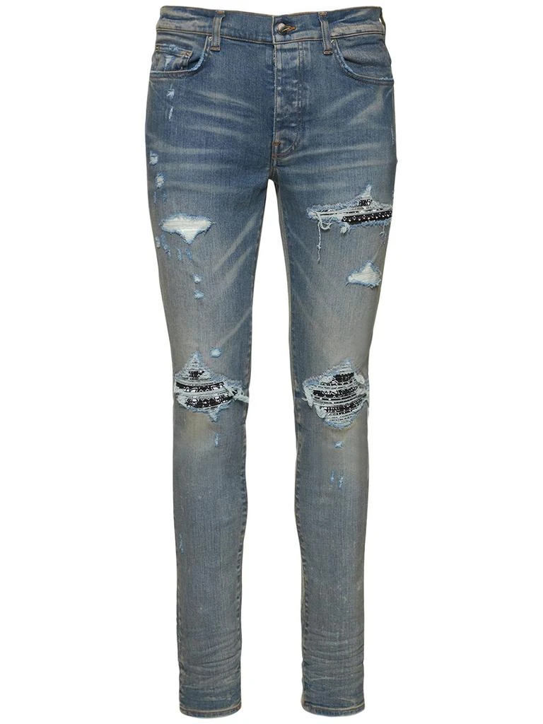 AMIRI 15cm Mx1 Bandana Tapered Denim Jeans 1