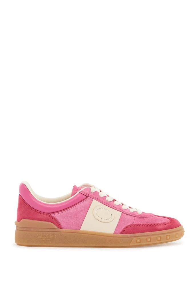 Valentino velcro sneakers in cyclamen and pink 1
