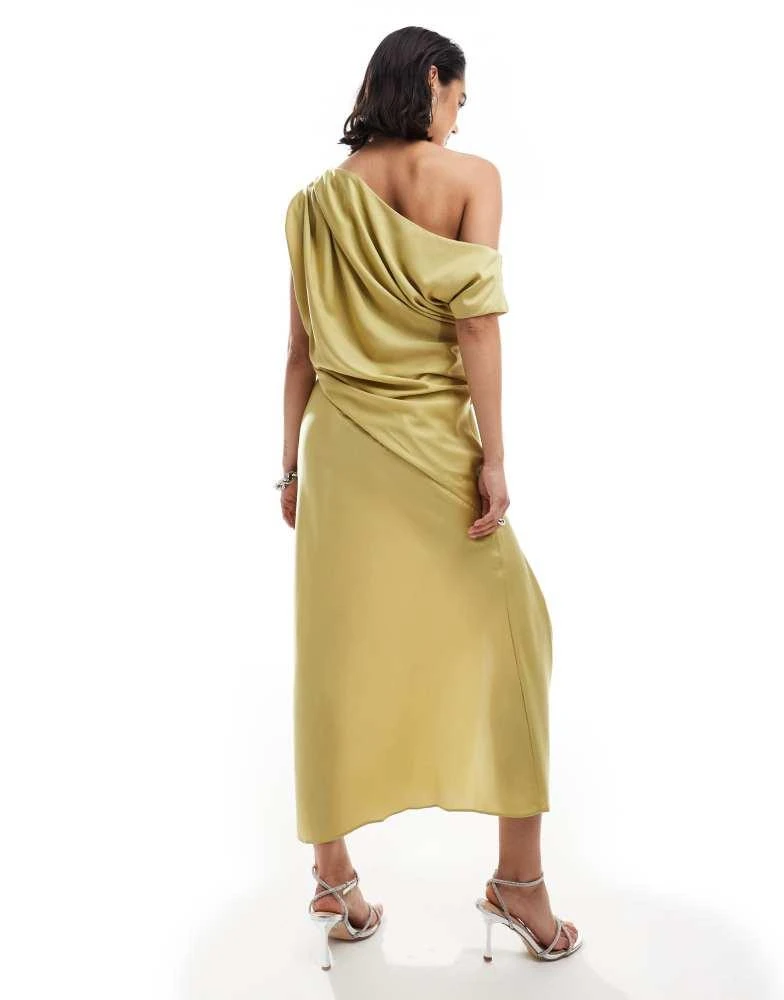 midi black cocktail dress for wedding Cardiff Midi bustier cocktail dress in satin 10 / Black