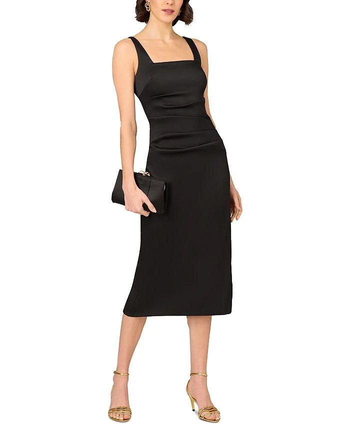 Aidan Mattox Stretch Mikado Midi Dress 5