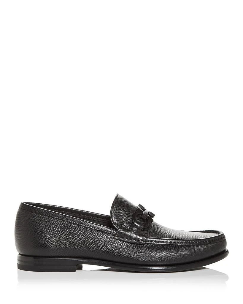 Salvatore Ferragamo Men's Gancini Crown Bit Leather Loafers 4