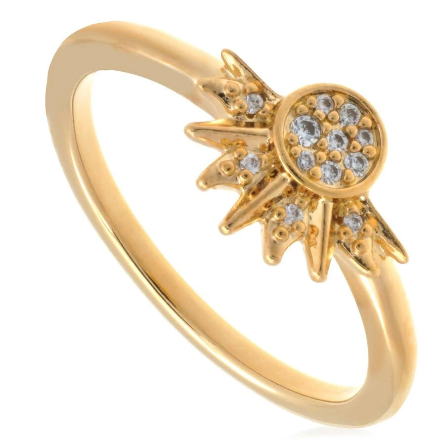 PANDORA Celestial 14k Gold-Plated Sparkling Sun Ring