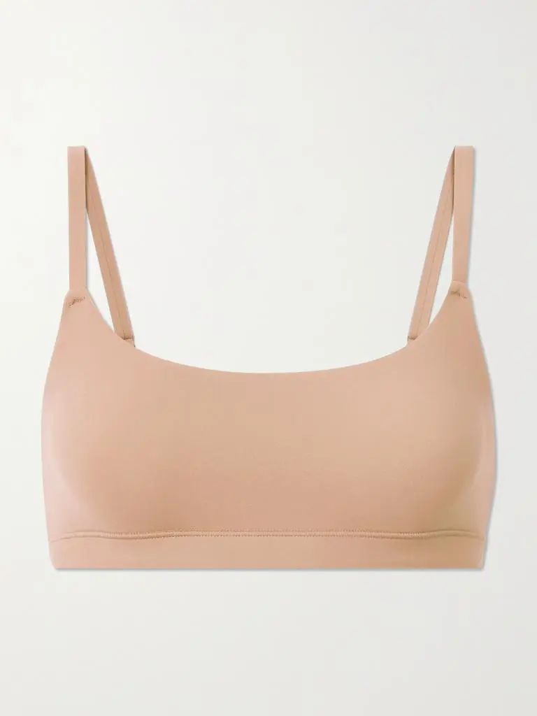 SKIMS Fits Everybody Scoop Neck Bralette - Clay - Beige
