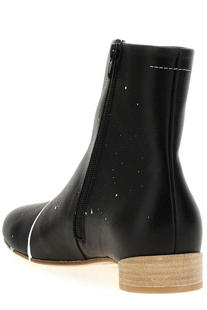 MM6 Anatomic Paint Splatter Printed Ankle Boots 3