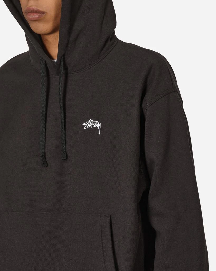 STUSSY Stock Logo Hoodie Washed Black 5
