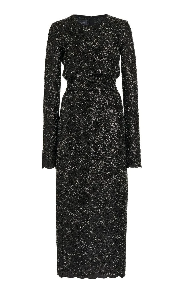 Giambattista Valli Giambattista Valli - Sequin-Bouclé Tweed Midi Dress - Black - IT 38 - Moda Operandi 1